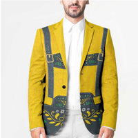 Lederhosen Oktoberfest Blazer Bavarian Beer Time - Wonder Print Shop