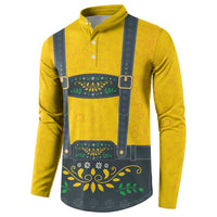 Lederhosen Oktoberfest Button Sweatshirt Bavarian Beer Time - Wonder Print Shop