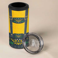 Lederhosen Oktoberfest 4 in 1 Can Cooler Tumbler Bavarian Beer Time - Wonder Print Shop