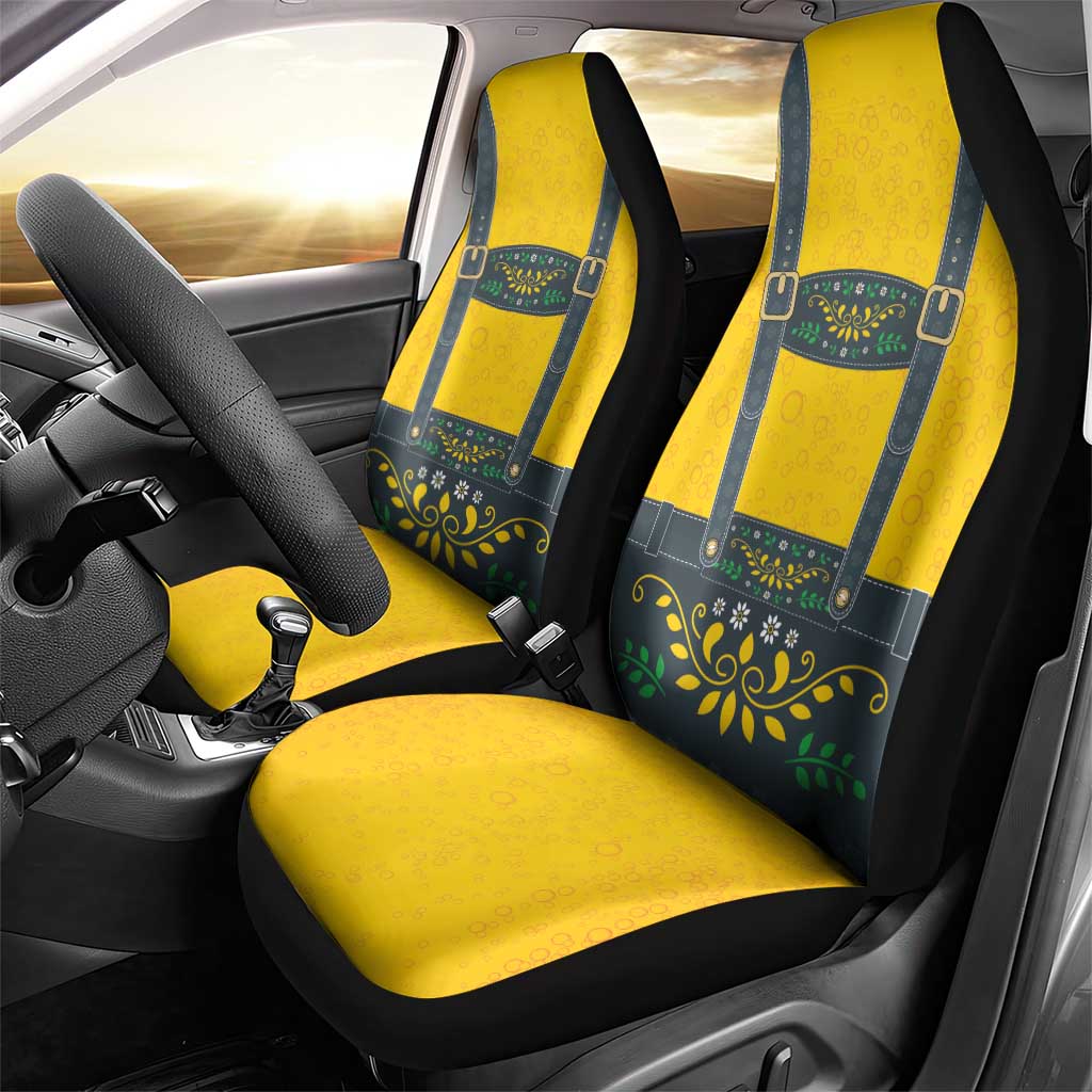 Lederhosen Oktoberfest Car Seat Cover Bavarian Beer Time - Wonder Print Shop