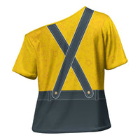 Lederhosen Oktoberfest Cross Shoulder Shirt Bavarian Beer Time - Wonder Print Shop