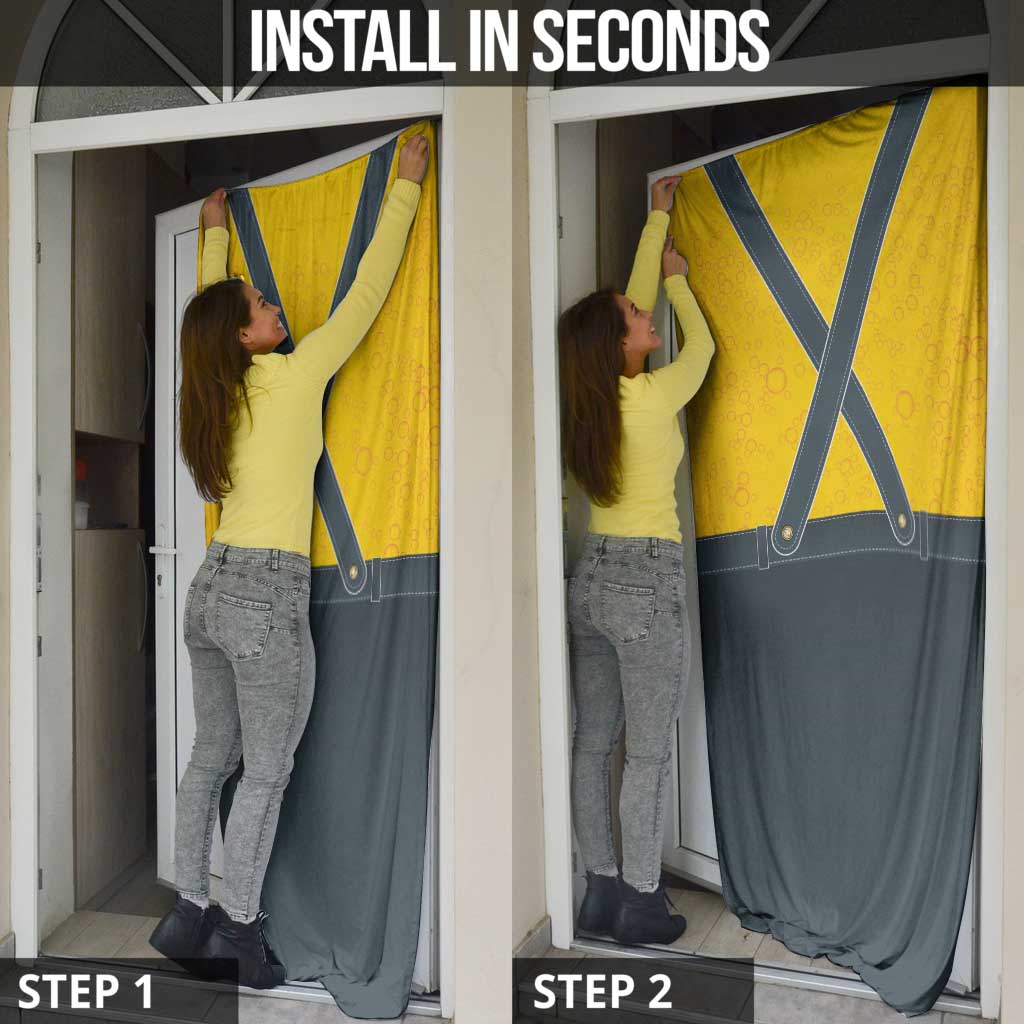 Lederhosen Oktoberfest Door Cover Bavarian Beer Time - Wonder Print Shop