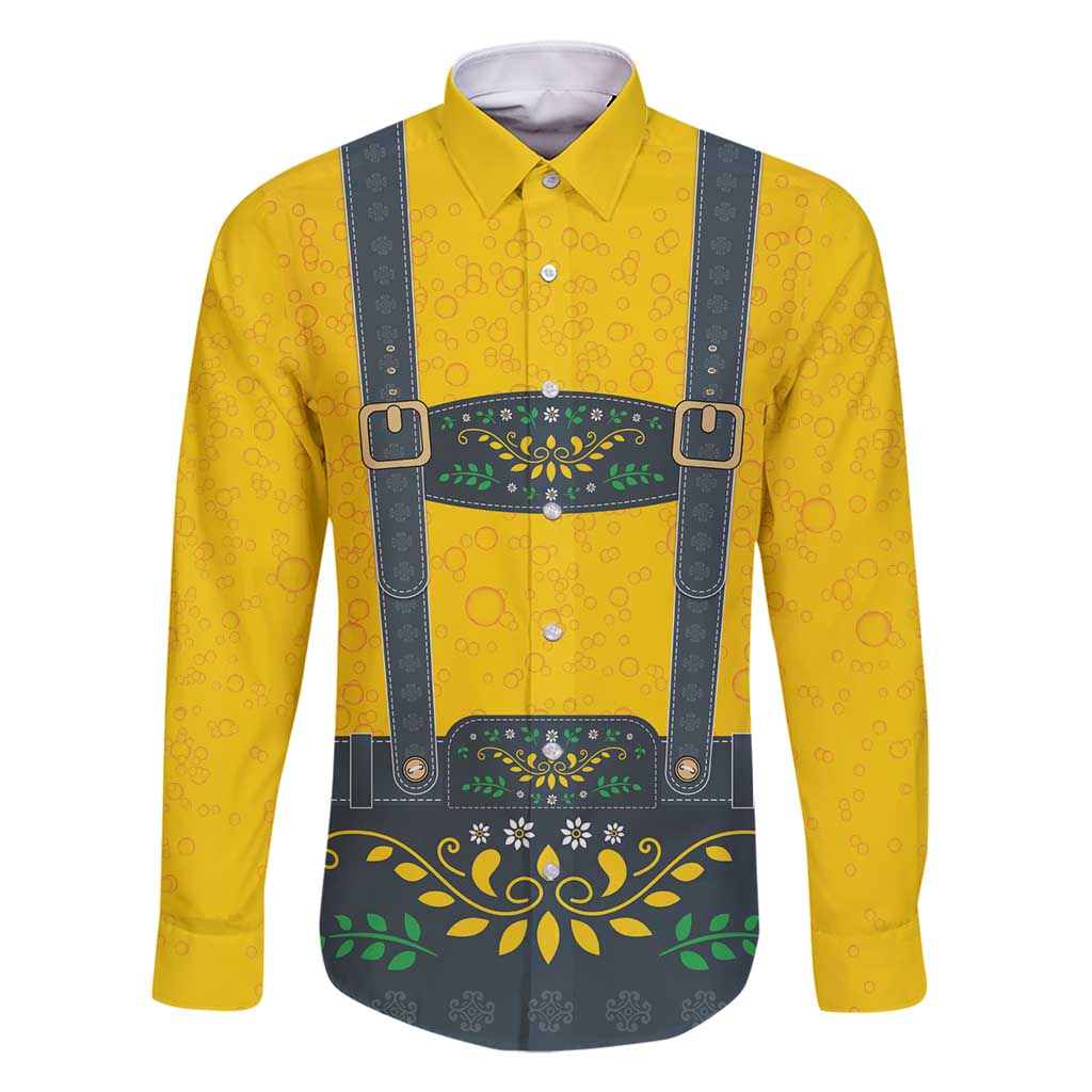 Lederhosen Oktoberfest Family Matching Long Sleeve Bodycon Dress and Hawaiian Shirt Bavarian Beer Time - Wonder Print Shop