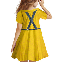 Lederhosen Oktoberfest Family Matching Off Shoulder Short Dress and Hawaiian Shirt Bavarian Beer Time - Wonder Print Shop