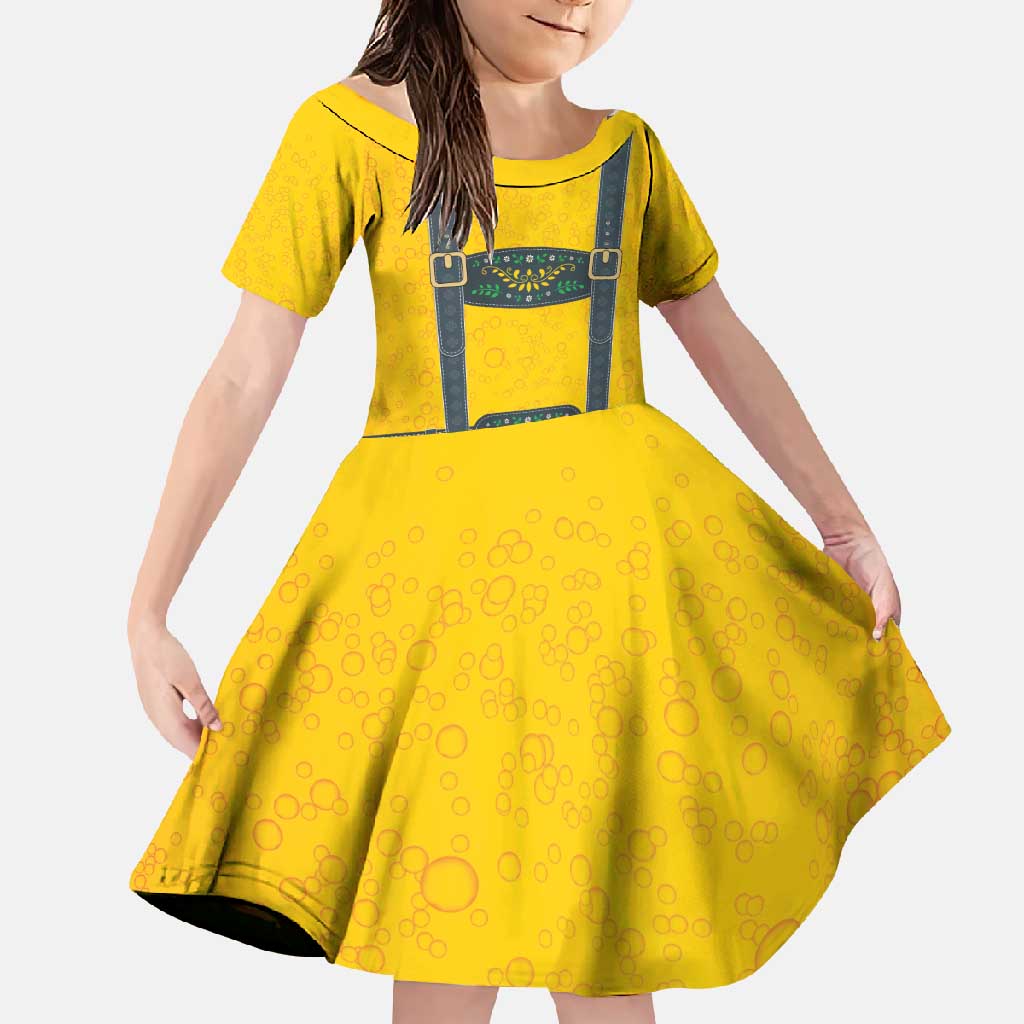 Lederhosen Oktoberfest Family Matching Summer Maxi Dress and Hawaiian Shirt Bavarian Beer Time - Wonder Print Shop