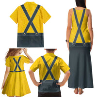 Lederhosen Oktoberfest Family Matching Tank Maxi Dress and Hawaiian Shirt Bavarian Beer Time - Wonder Print Shop
