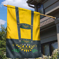 Lederhosen Oktoberfest Garden Flag Bavarian Beer Time - Wonder Print Shop