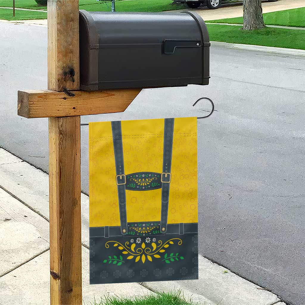 Lederhosen Oktoberfest Garden Flag Bavarian Beer Time - Wonder Print Shop