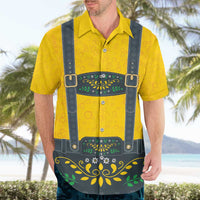 Lederhosen Oktoberfest Hawaiian Shirt Bavarian Beer Time - Wonder Print Shop