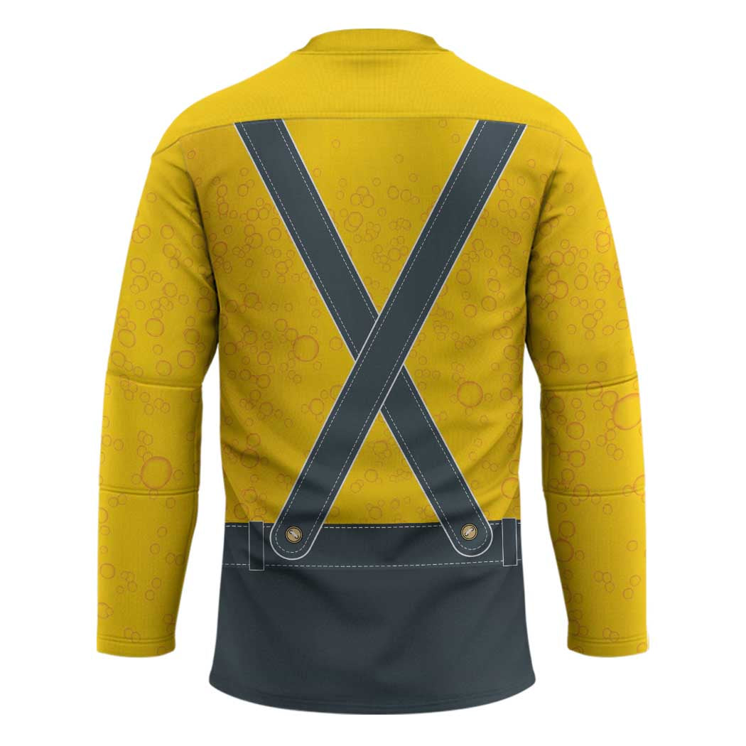 Lederhosen Oktoberfest Hockey Jersey Bavarian Beer Time - Wonder Print Shop