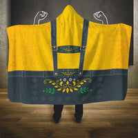 Lederhosen Oktoberfest Hooded Blanket Bavarian Beer Time - Wonder Print Shop