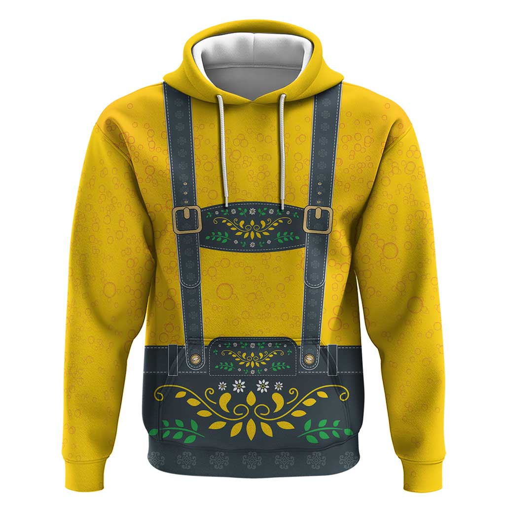 Lederhosen Oktoberfest Hoodie Bavarian Beer Time - Wonder Print Shop