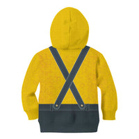 Lederhosen Oktoberfest Kid Hoodie Bavarian Beer Time - Wonder Print Shop