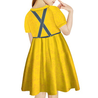 Lederhosen Oktoberfest Kid Short Sleeve Dress Bavarian Beer Time - Wonder Print Shop