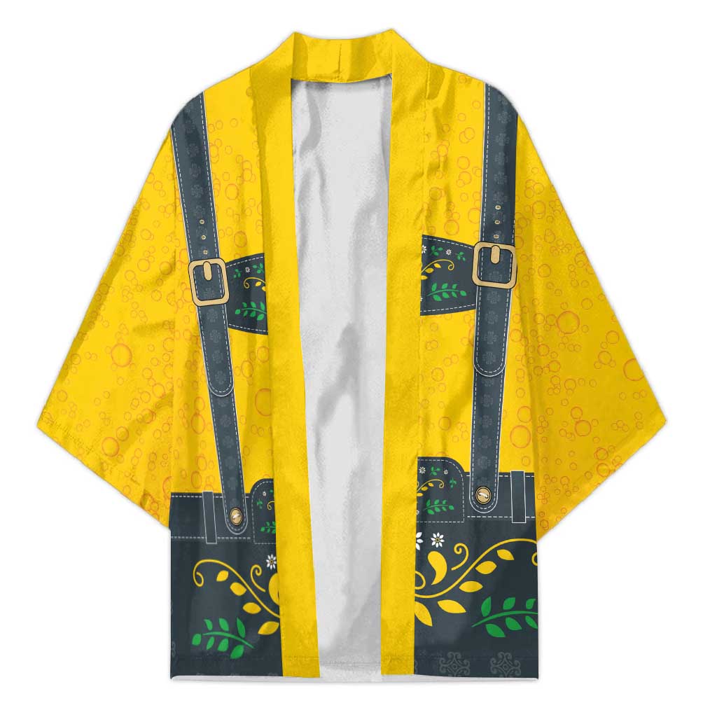 Lederhosen Oktoberfest Kimono Bavarian Beer Time - Wonder Print Shop