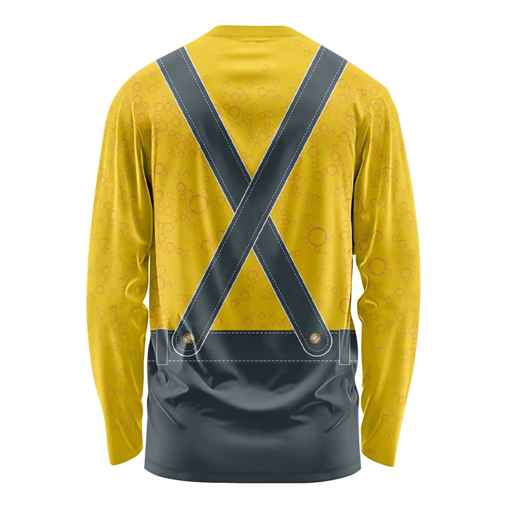 Lederhosen Oktoberfest Long Sleeve Shirt Bavarian Beer Time - Wonder Print Shop