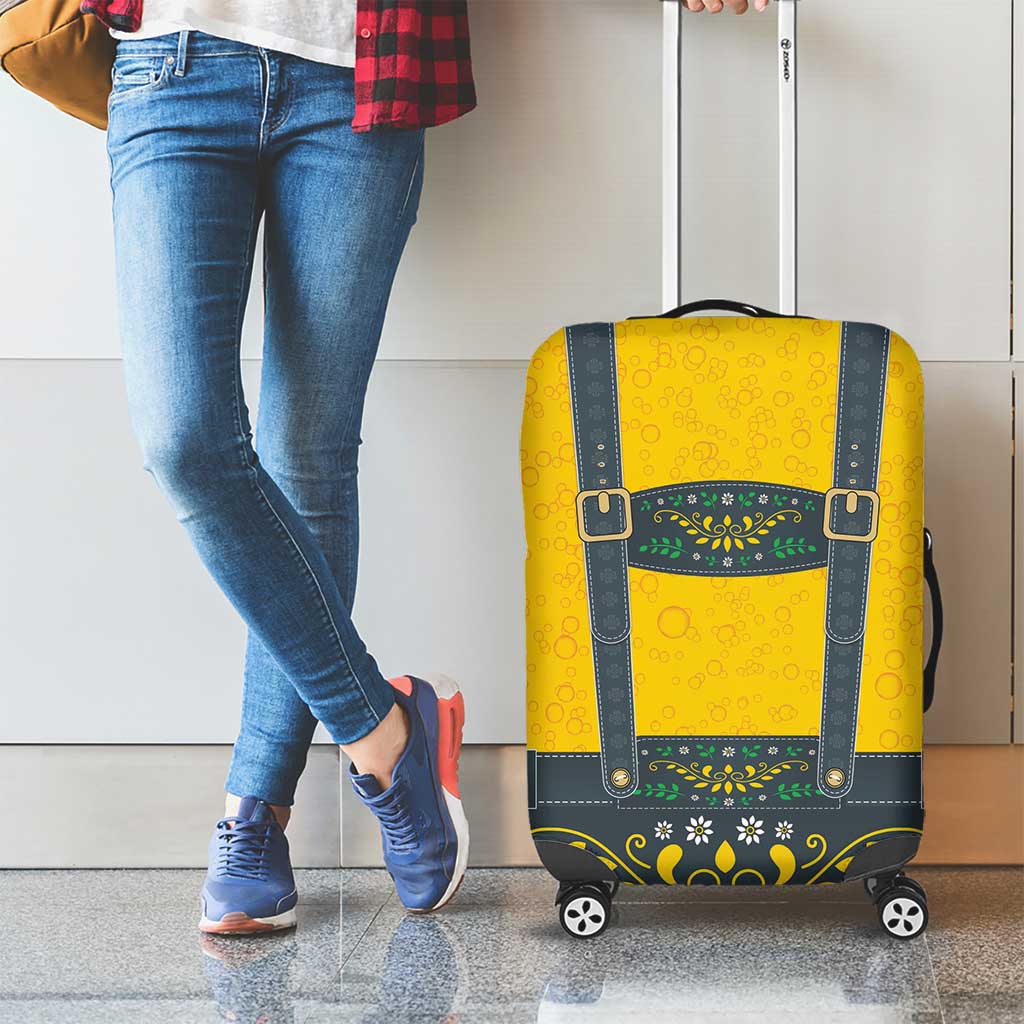 Lederhosen Oktoberfest Luggage Cover Bavarian Beer Time - Wonder Print Shop