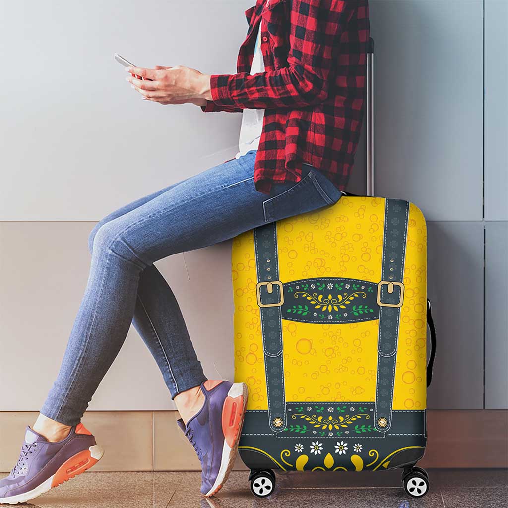Lederhosen Oktoberfest Luggage Cover Bavarian Beer Time - Wonder Print Shop
