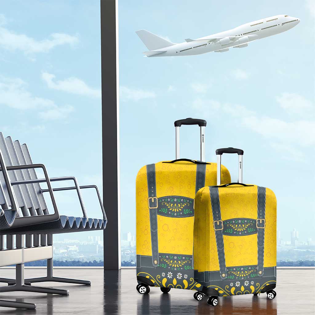 Lederhosen Oktoberfest Luggage Cover Bavarian Beer Time - Wonder Print Shop