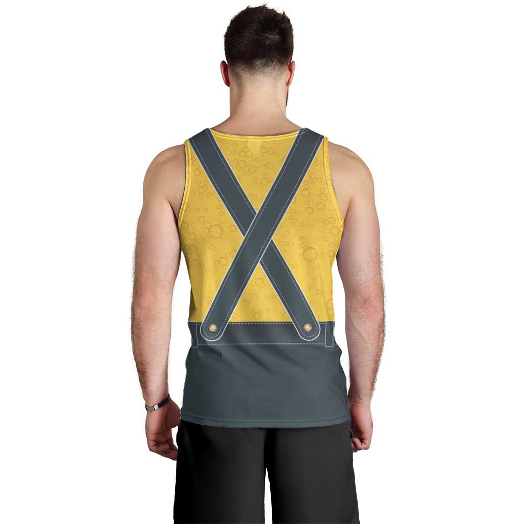 Lederhosen Oktoberfest Men Tank Top Bavarian Beer Time - Wonder Print Shop