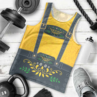Lederhosen Oktoberfest Men Tank Top Bavarian Beer Time - Wonder Print Shop