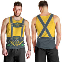 Lederhosen Oktoberfest Men Tank Top Bavarian Beer Time - Wonder Print Shop