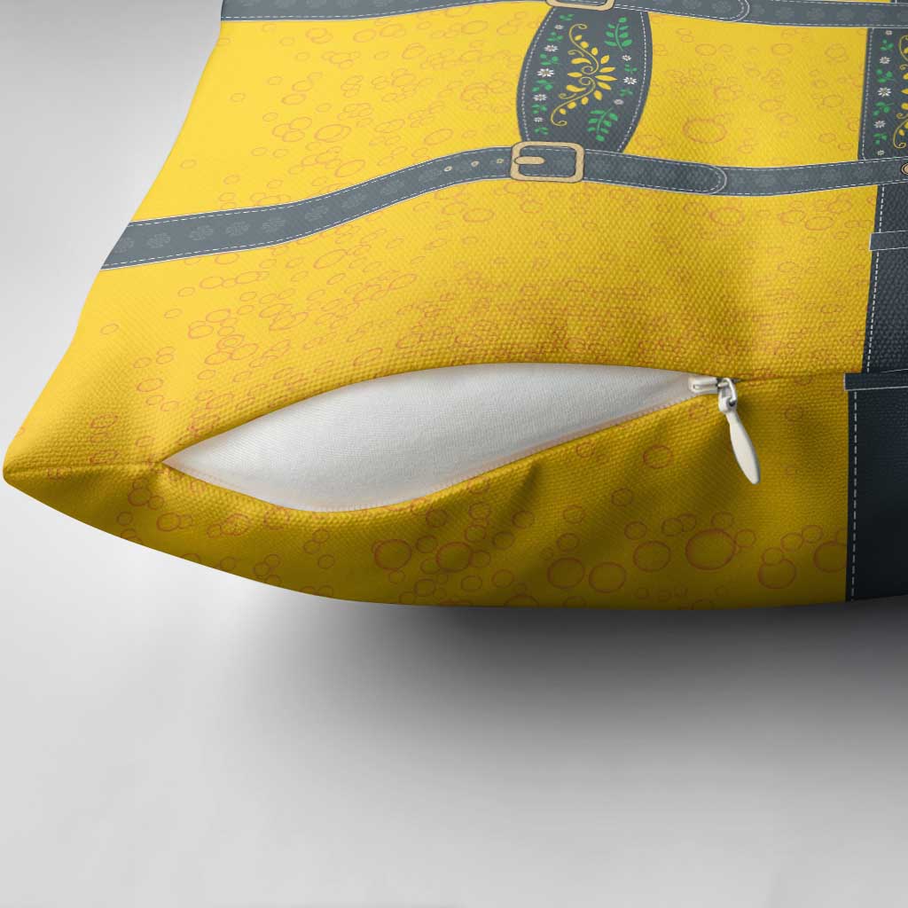 Lederhosen Oktoberfest Pillow Cover Bavarian Beer Time - Wonder Print Shop