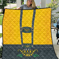 Lederhosen Oktoberfest Quilt Bavarian Beer Time - Wonder Print Shop