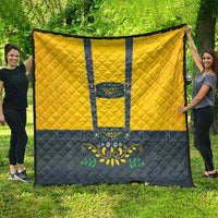 Lederhosen Oktoberfest Quilt Bavarian Beer Time - Wonder Print Shop