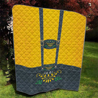 Lederhosen Oktoberfest Quilt Bavarian Beer Time - Wonder Print Shop