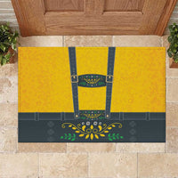 Lederhosen Oktoberfest Rubber Doormat Bavarian Beer Time - Wonder Print Shop