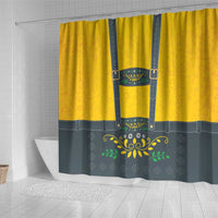 Lederhosen Oktoberfest Shower Curtain Bavarian Beer Time - Wonder Print Shop