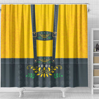 Lederhosen Oktoberfest Shower Curtain Bavarian Beer Time - Wonder Print Shop