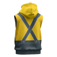 Lederhosen Oktoberfest Sleeveless Zip Hoodie Bavarian Beer Time - Wonder Print Shop