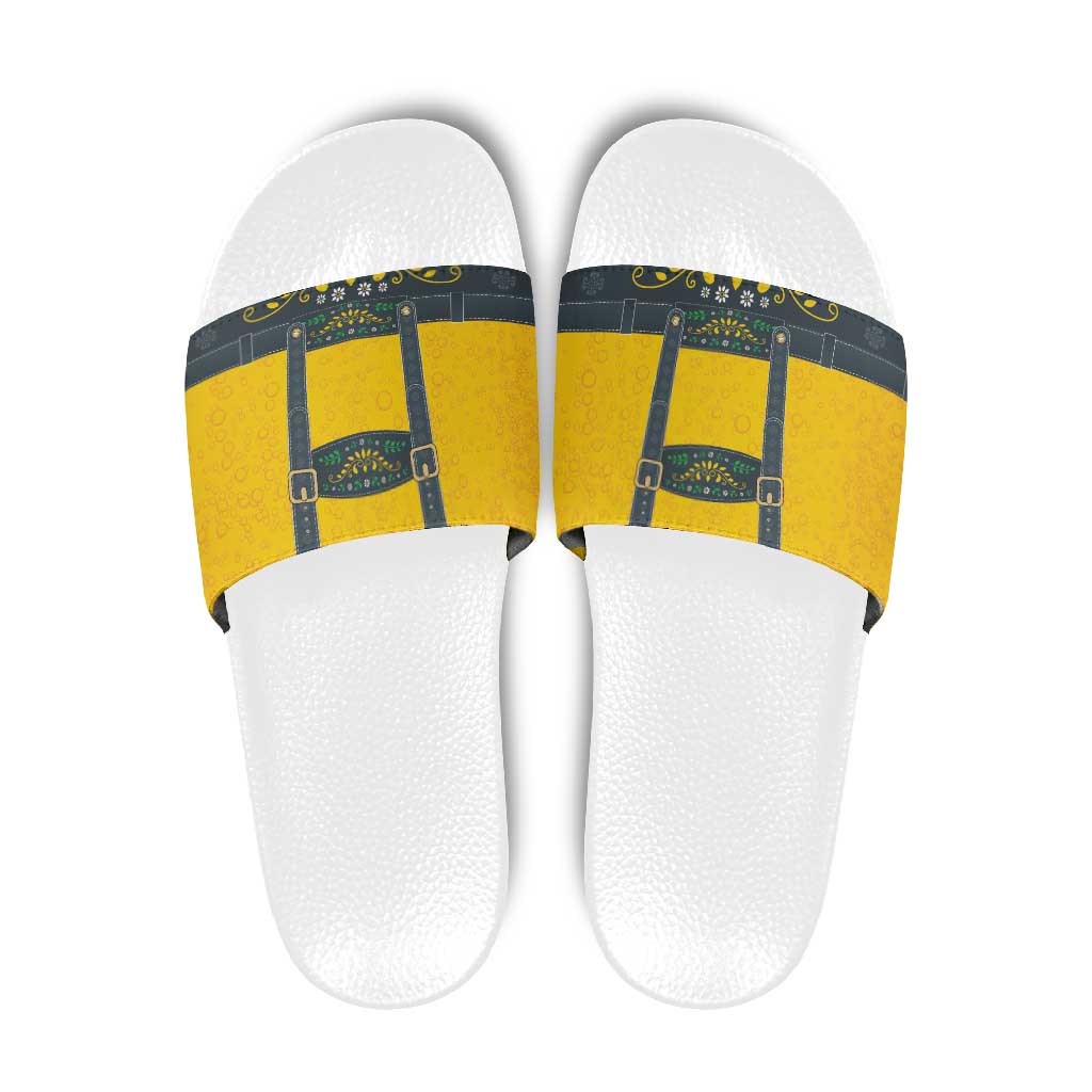 Lederhosen Oktoberfest Slide Sandals Bavarian Beer Time - Wonder Print Shop