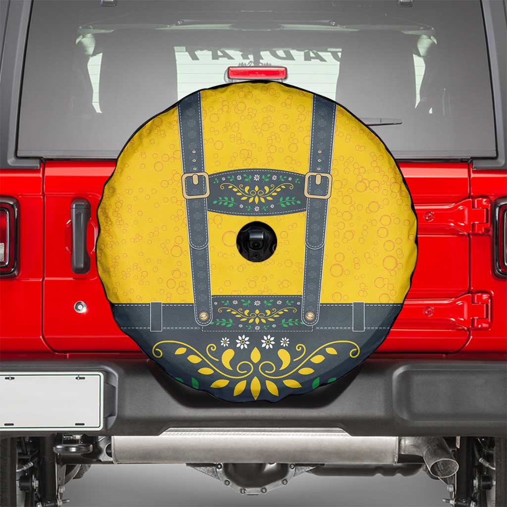 Lederhosen Oktoberfest Spare Tire Cover Bavarian Beer Time - Wonder Print Shop