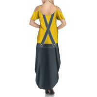 Lederhosen Oktoberfest Summer Maxi Dress Bavarian Beer Time - Wonder Print Shop