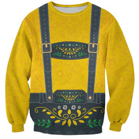 Lederhosen Oktoberfest Sweatshirt Bavarian Beer Time - Wonder Print Shop