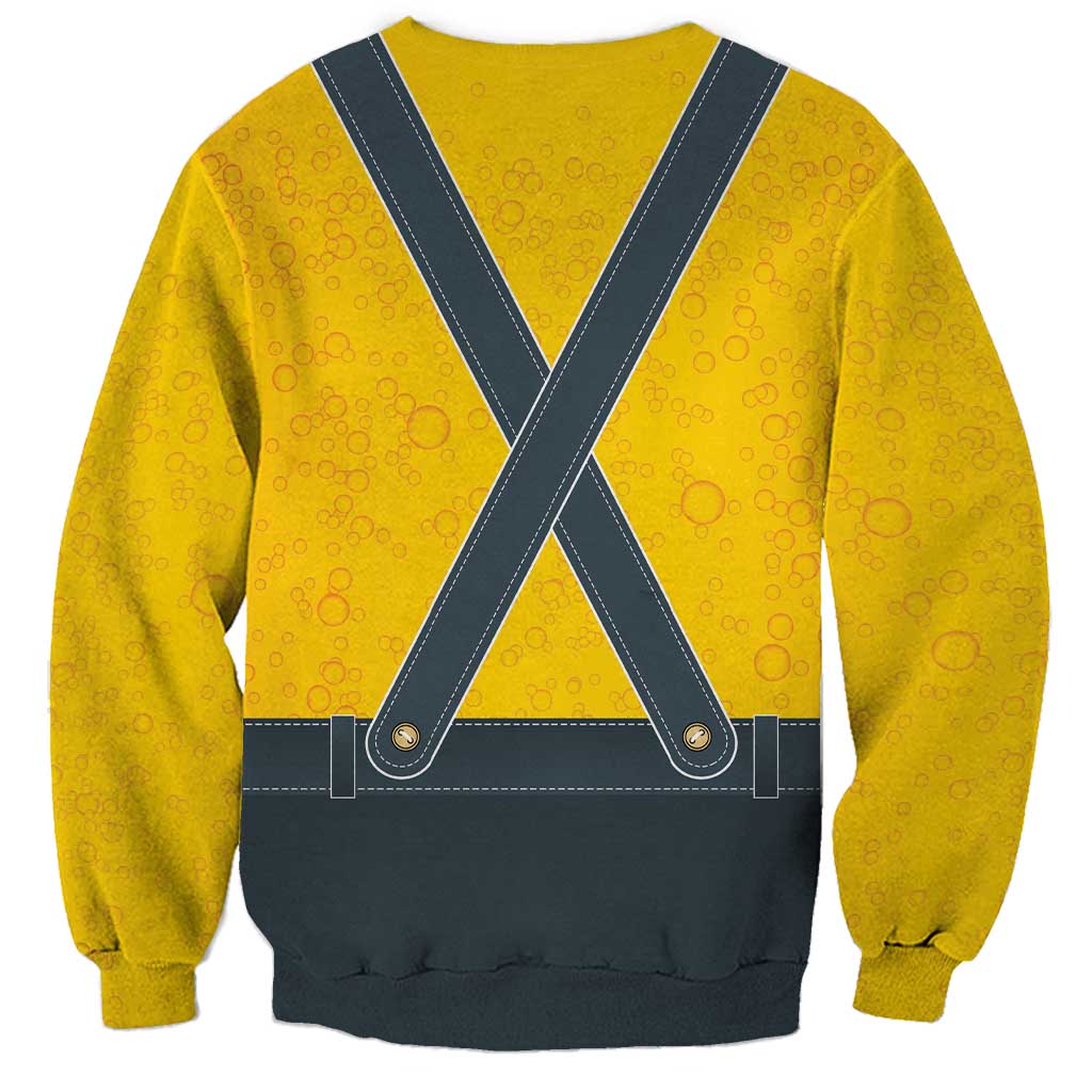 Lederhosen Oktoberfest Sweatshirt Bavarian Beer Time - Wonder Print Shop