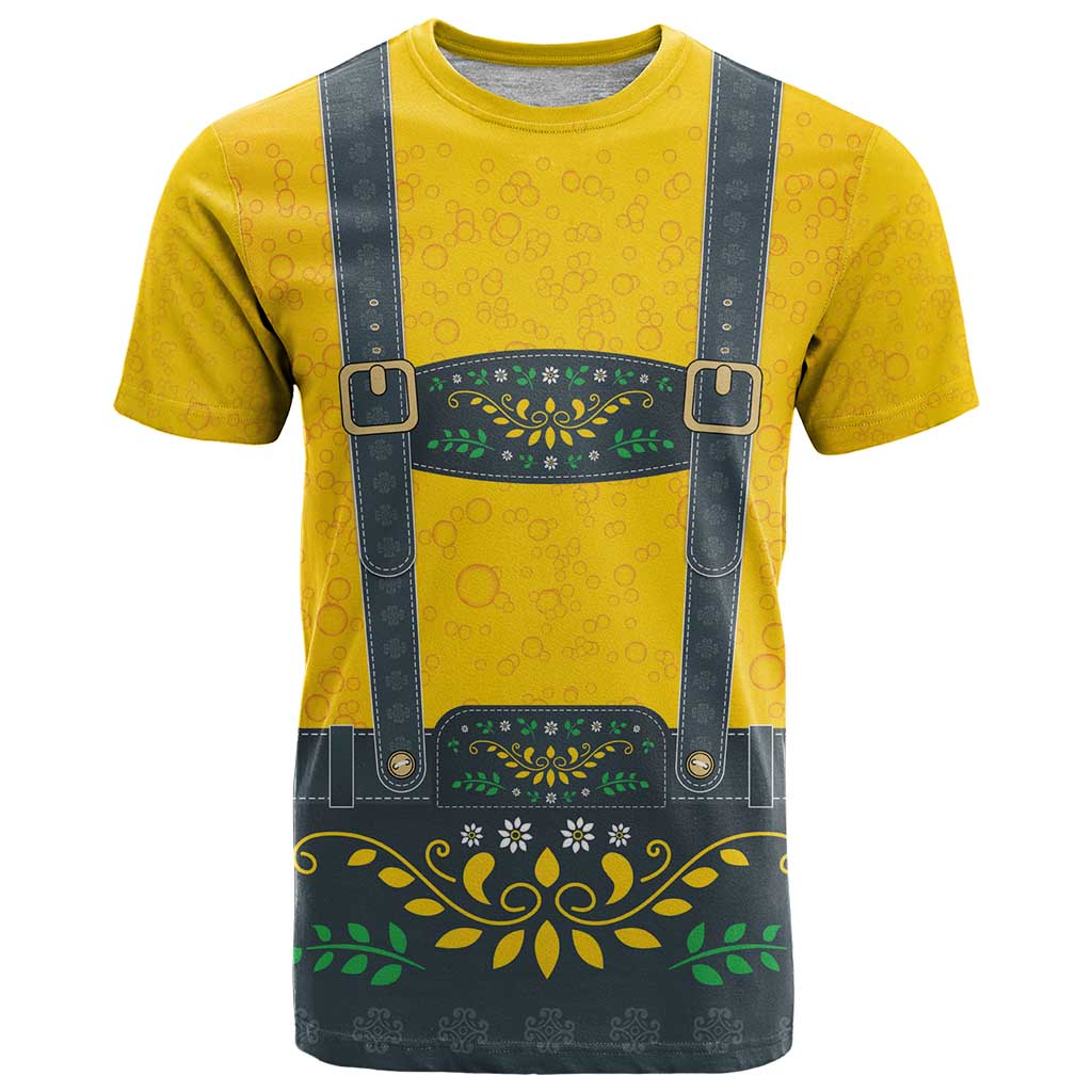 Lederhosen Oktoberfest T Shirt Bavarian Beer Time - Wonder Print Shop