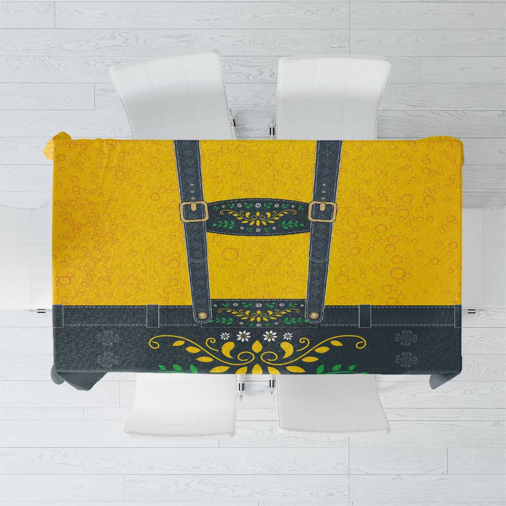 Lederhosen Oktoberfest Tablecloth Bavarian Beer Time - Wonder Print Shop
