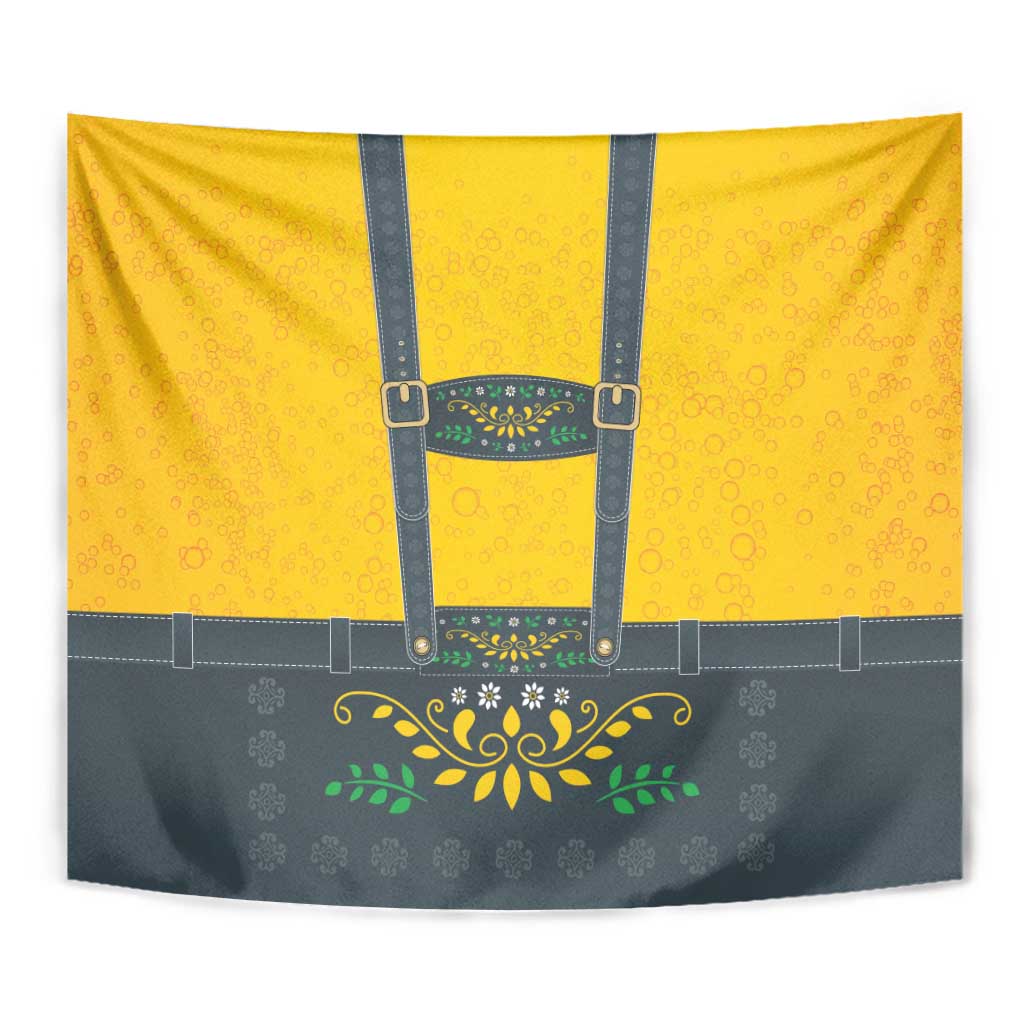 Lederhosen Oktoberfest Tapestry Bavarian Beer Time - Wonder Print Shop