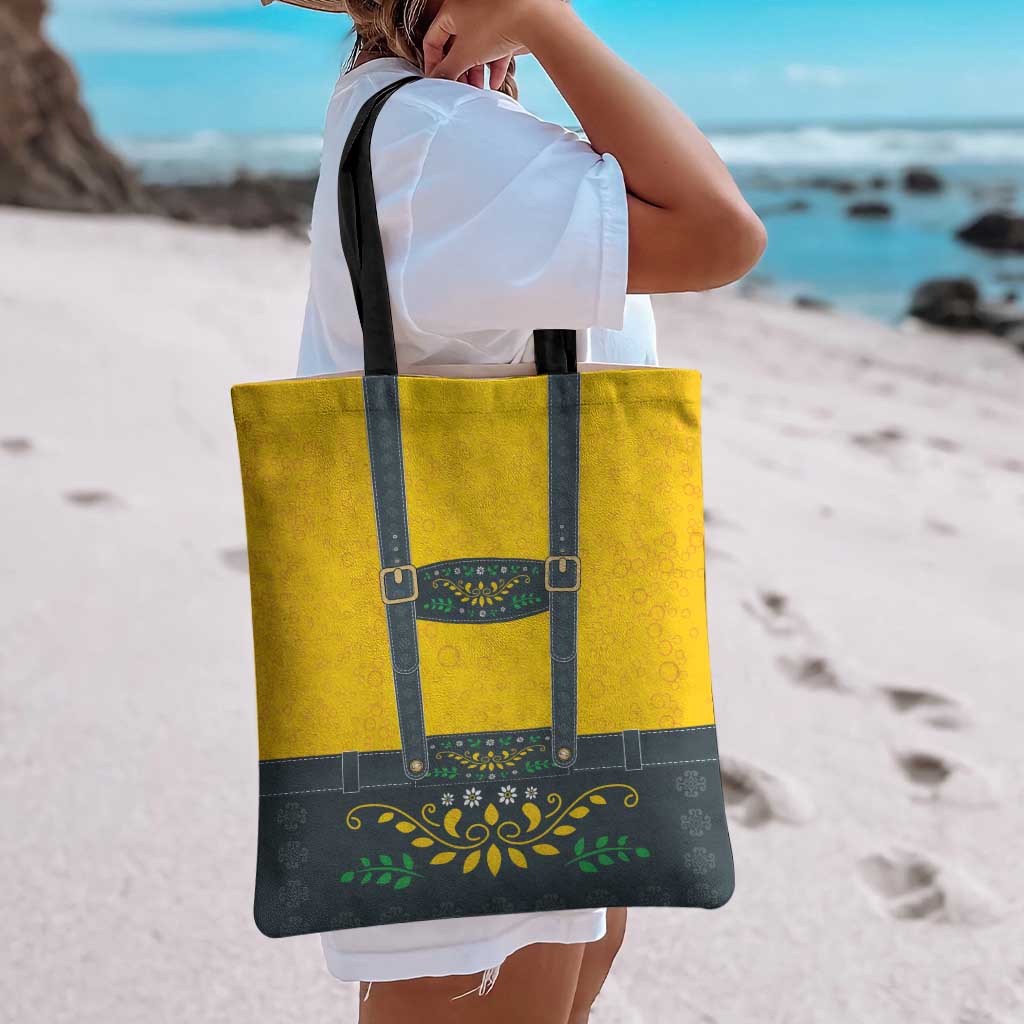 Lederhosen Oktoberfest Tote Bag Bavarian Beer Time - Wonder Print Shop