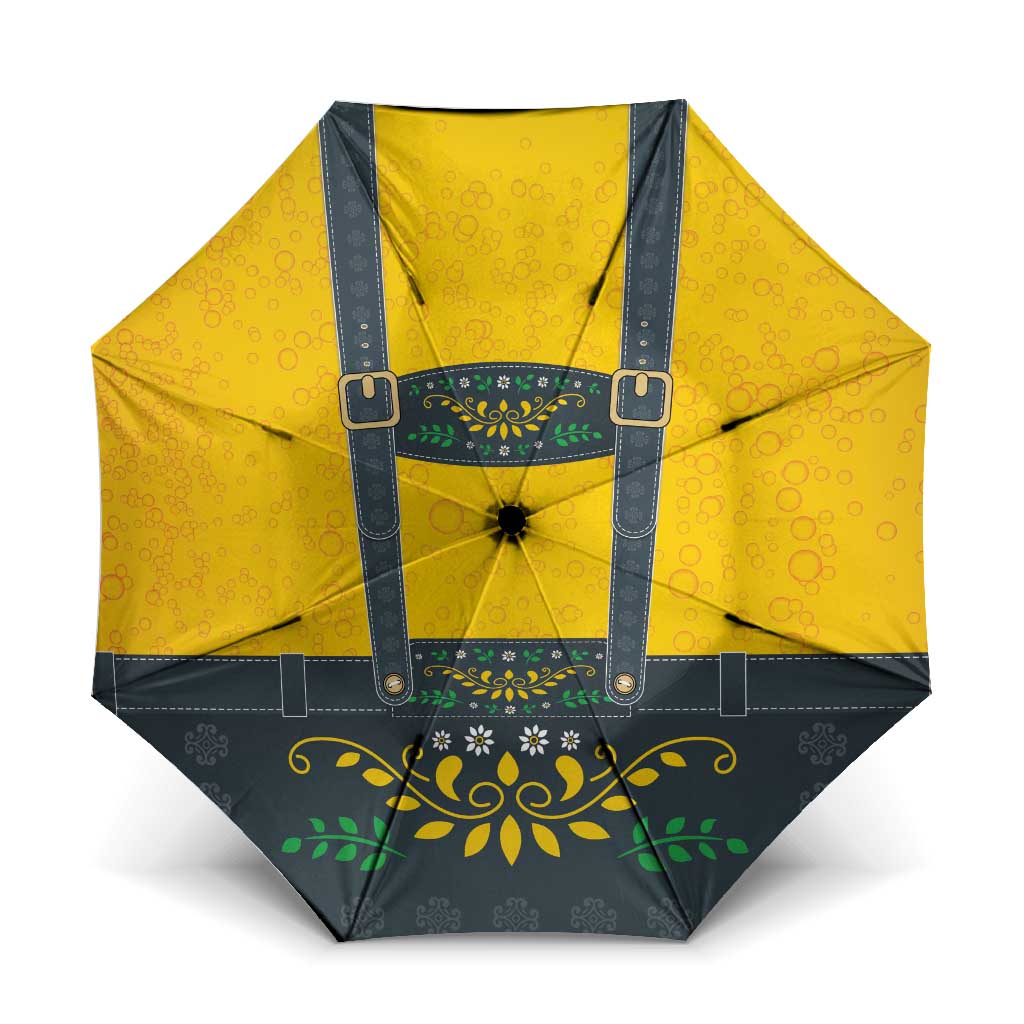 Lederhosen Oktoberfest Umbrella Bavarian Beer Time - Wonder Print Shop