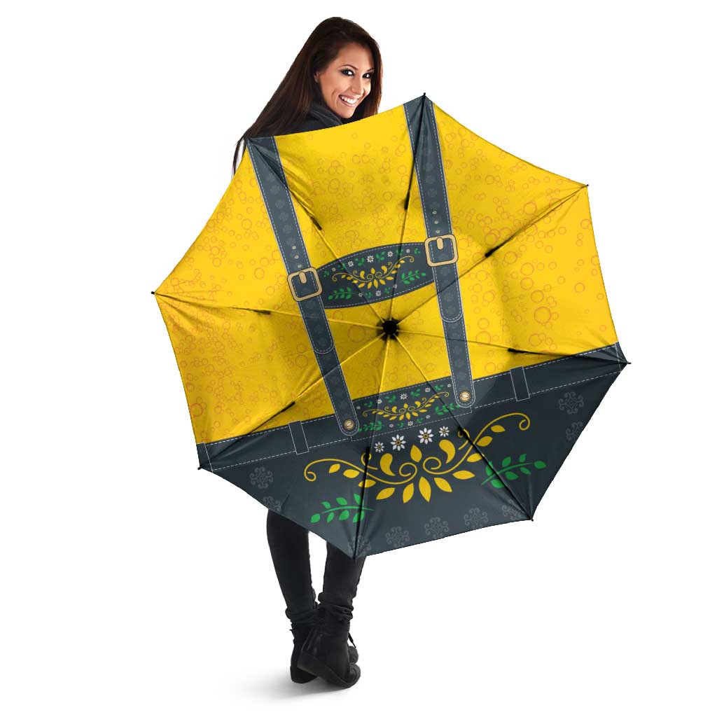 Lederhosen Oktoberfest Umbrella Bavarian Beer Time - Wonder Print Shop