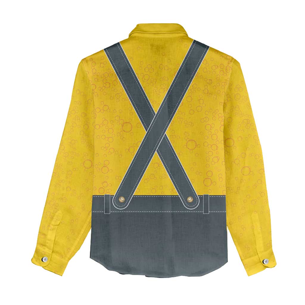 Lederhosen Oktoberfest Women Casual Shirt Bavarian Beer Time - Wonder Print Shop