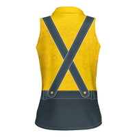 Lederhosen Oktoberfest Women Sleeveless Polo Shirt Bavarian Beer Time - Wonder Print Shop