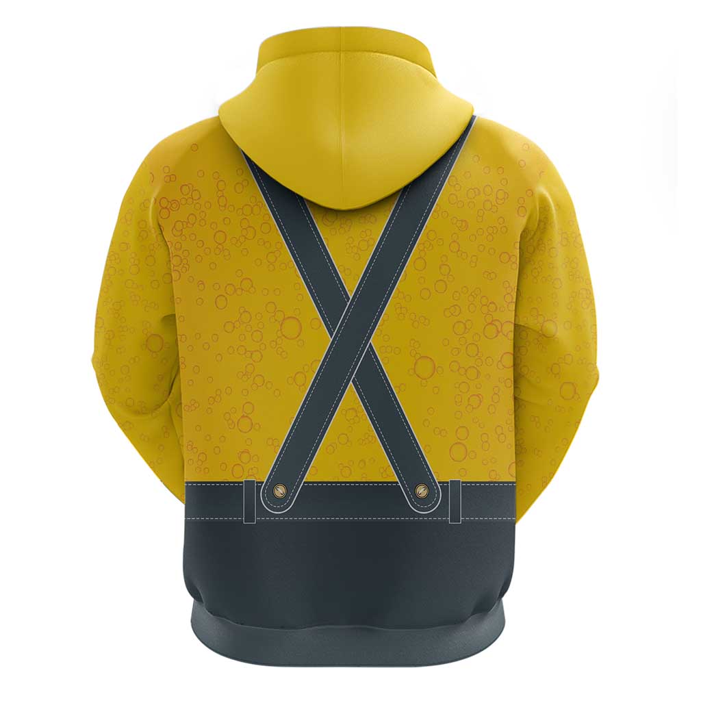 Lederhosen Oktoberfest Zip Hoodie Bavarian Beer Time - Wonder Print Shop