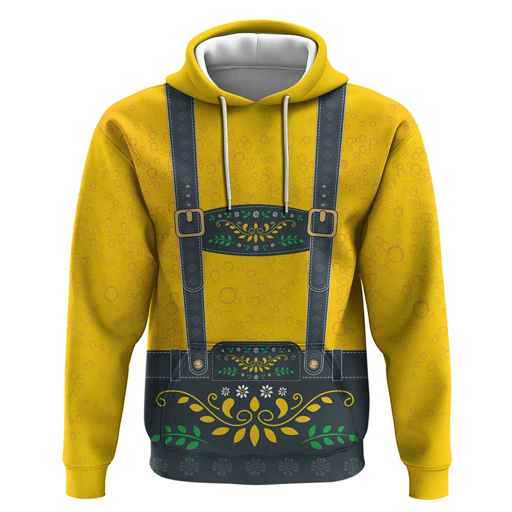 Lederhosen Oktoberfest Zip Hoodie Bavarian Beer Time - Wonder Print Shop