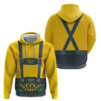 Lederhosen Oktoberfest Zip Hoodie Bavarian Beer Time - Wonder Print Shop